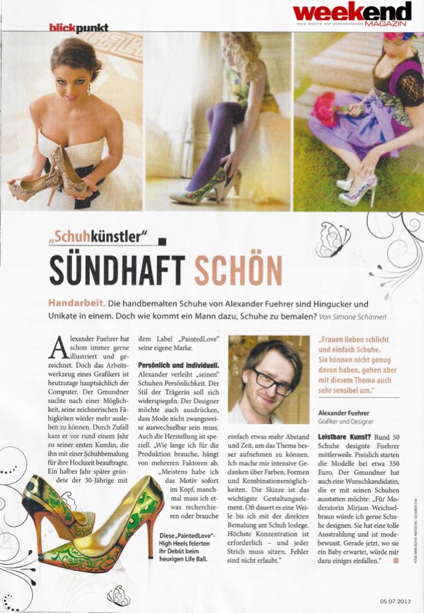 weekend magazin Schuhkünstler PaintedLove